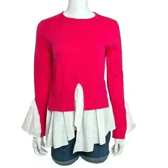 Athena Marie Pink Shirt Sweater - Picture 1 of 15